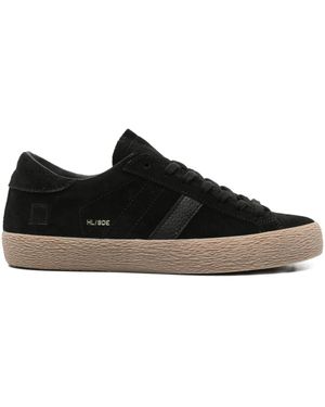 Date Suede Lace-up Low-top Sneakers - ブラック