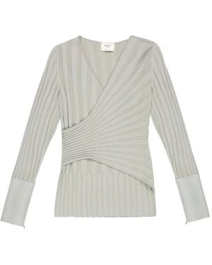 Bally Ribbed-Knit Sweater - White