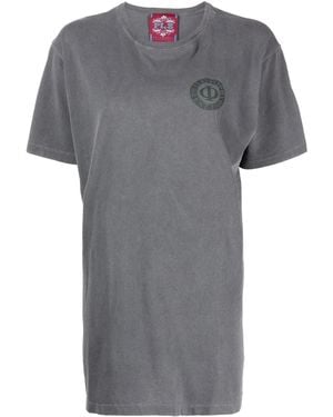 Philosophy Di Lorenzo Serafini Logo-Print Short-Sleeved T-Shirt - Grey
