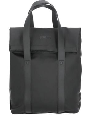 Rains Mini 2 Way Top-Handle Backpack - Black