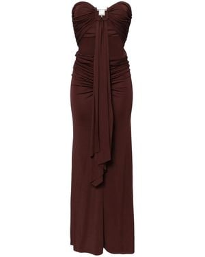 Christopher Esber Abito Con Cut-Out E Decorazione Con Quarzo - Viola