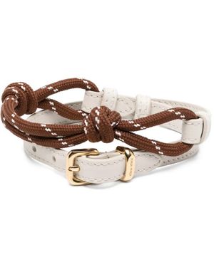 Miu Miu Knotted Ankle Bracelet - Brown
