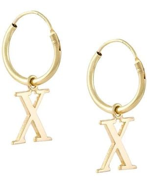 Wouters & Hendrix 18Kt 'X' Earrings - Metallic