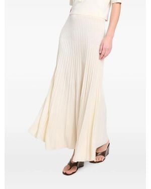 Twp Falda Midi Plisada - Blanco