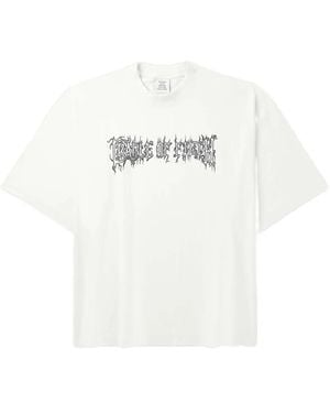 Vetements Camiseta con estampado gráfico - Blanco