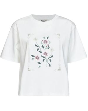 Weekend by Maxmara Logo-Embroidered T-Shirt - White