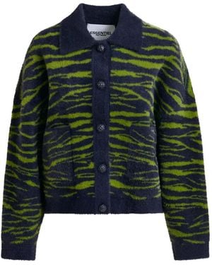 Essentiel Antwerp バイカラー カーディガン - グリーン
