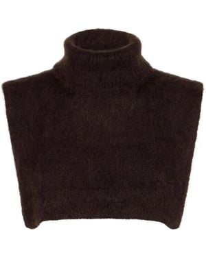 Moncler Turtleneck Cropped Top - Black