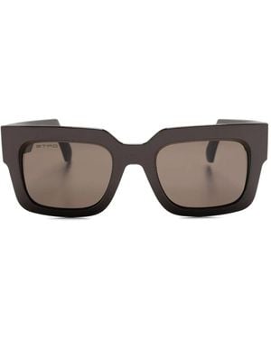 Etro Eckige Sonnenbrille Mit Pegaso-Logo - Grau