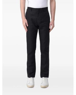 Colmar Linen Chino Pants - Black