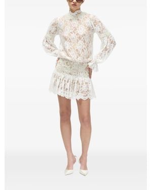 GIUSEPPE DI MORABITO Long-Sleeve Mini Dress - Natural