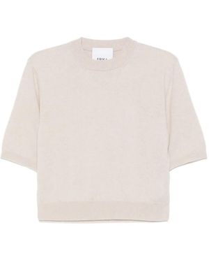 Erika Cavallini Semi Couture ショートスリーブセーター - ホワイト