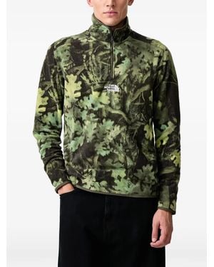 The North Face Glacier Novelty Fleecepullover Mit 1/4-Reißverschluss - Grün