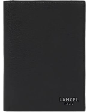Lancel Driver 9Cc Zip-Detail Leather Wallet - Black