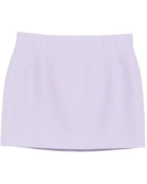 Wardrobe NYC Zip-Fastening Mini Skirt - Purple