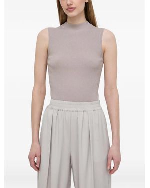 BOSS Ribbed Tank Top - White