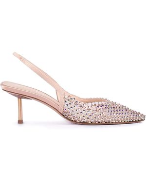 Le Silla Gilda Crystal-Embellished Court Shoes - Pink