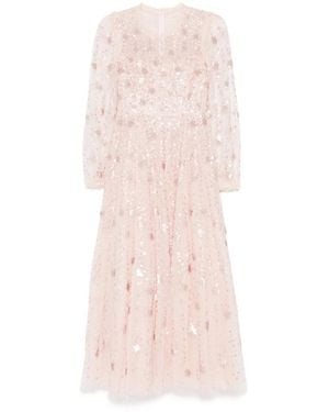 Needle & Thread Vestido de fiesta Shooting Stars de manga larga - Rosa