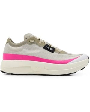 Norda 005 Contrast-Trim Trainers - Pink