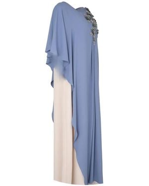 Loodyana Robe Longue À Volants - Blue