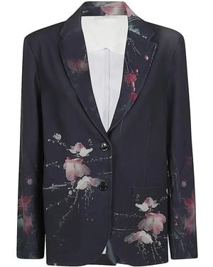 SISSIOTTO Single-Breasted Coat - Blue