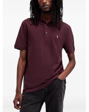 AllSaints Reform Polo Shirt - Purple