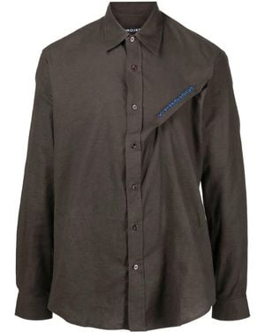 Y. Project Long-Sleeve Button-Fastening Shirt - Black