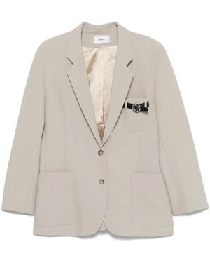 Coperni Belted-Pocket Blazer - Natural