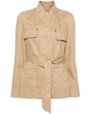 Isabel Marant Ninon Cotton Workwear Jacket in Natural | Lyst