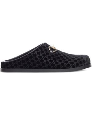 Gucci GGパターン ミュール - ブラック