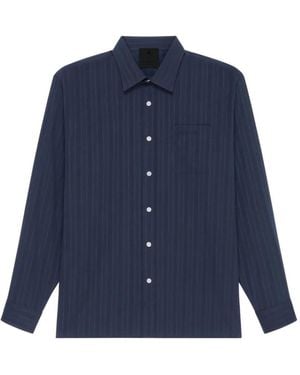 Givenchy Pocket Striped Shirt - Blue