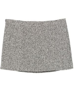 Michael Kors Tweed-Effect Mini Skirt - Grey