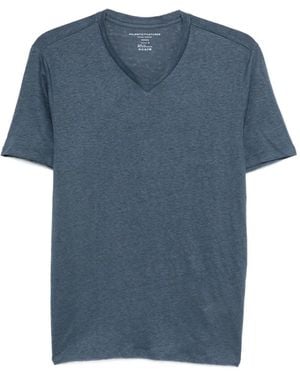 Majestic Filatures T-Shirt À Col V - Blue
