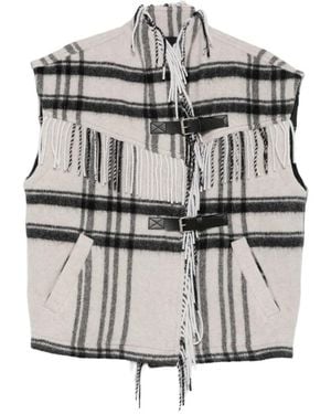Isabel Marant Ginesa Fringed Jacket - Grey