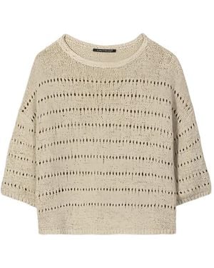 Luisa Cerano Pattern Sweater - Natural