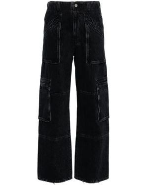 Amiri Faded-Effect Cargo Pants - Black
