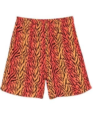 BLUE SKY INN Shorts Con Stampa - Rosso
