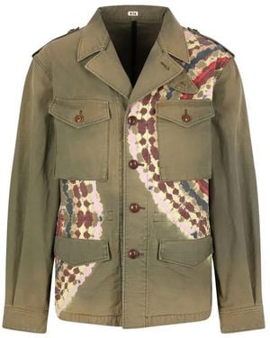 KHOKI Tie-Dye Cotton Jacket - Green