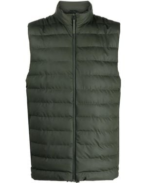 Rains Padded Sleeveless Puffer Gilet - Green