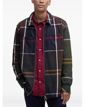 Barbour Zipped Tartan Shirt - Red