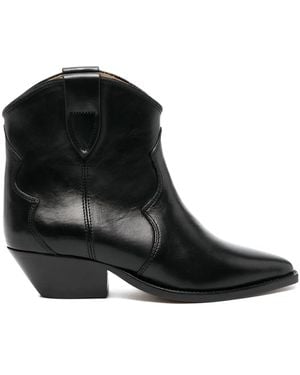 Isabel Marant Dewina Leather Bootie - Black