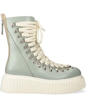 Agl Attilio Giusti Leombruni 60Mm Lace-Up Platform Boots - Natural