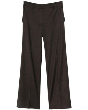 Antonelli Robinia Pressed-Crease Wide-Leg Pants - Black