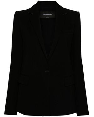 Fabiana Filippi Jersey Blazer - Black