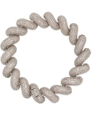 Eddie Borgo Rope Pavé Bracelet - メタリック