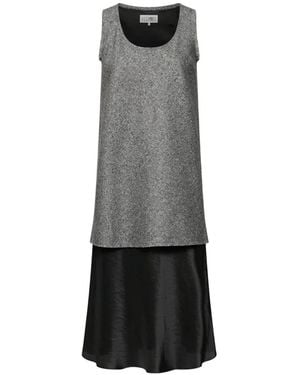 MM6 by Maison Margiela Robe À Coupe Mi-Longue - Grey