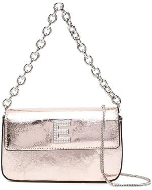 ERMANNO FIRENZE Embellished Chain Shoulder Bag - Pink