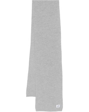 C.P. Company Logo-Appliqué Scarf - Grey
