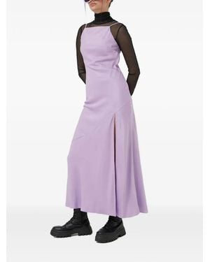 Abercrombie & Fitch Side-Slit Maxi Dress - Purple