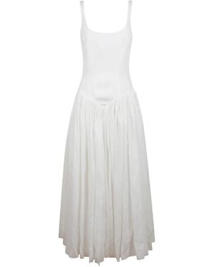 Gabriela Hearst Gabriela Ruffled Midi Dress - White